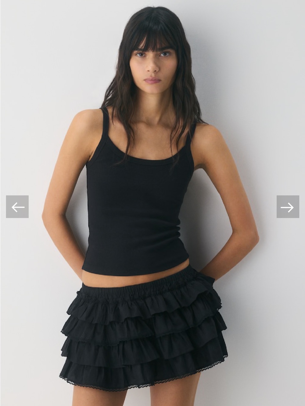 Aritzia Sunday Best Theo Poplin Skort, Black, XS